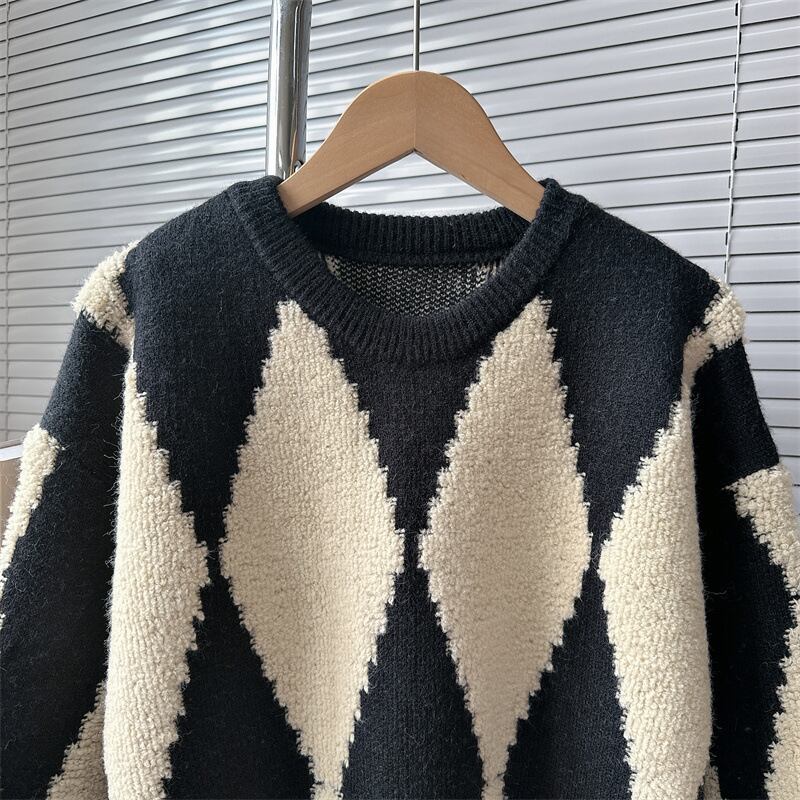 【tops】ダイヤモンドニットセーター　M18799