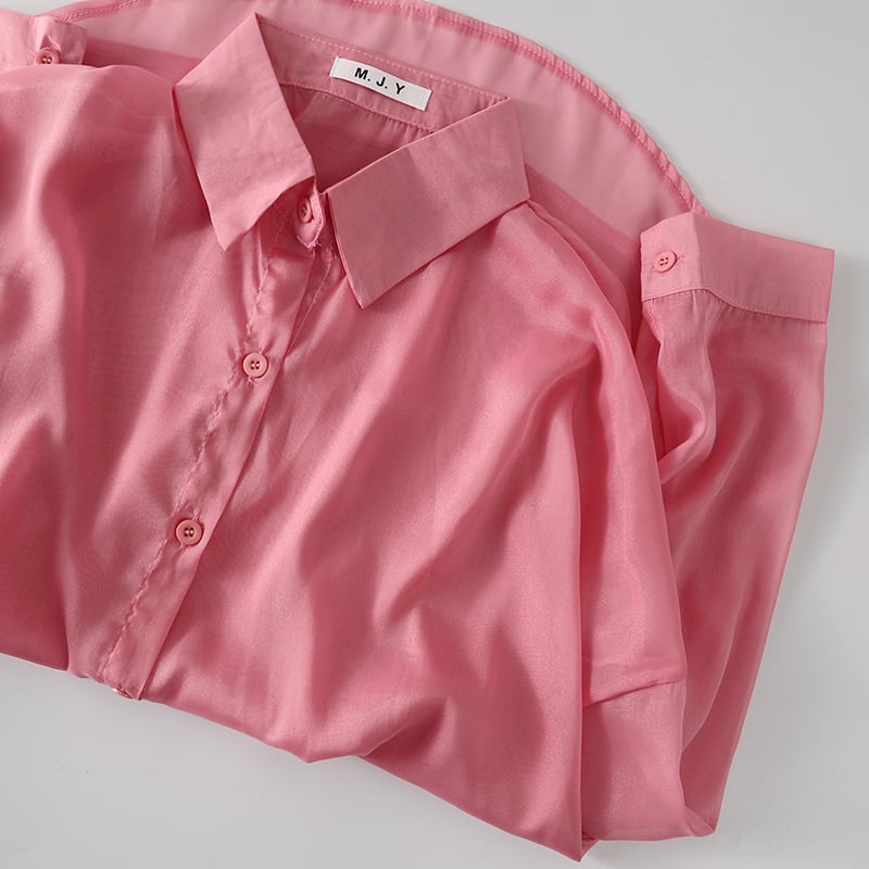 【tops】紫外線対策シャツトップス　M24689