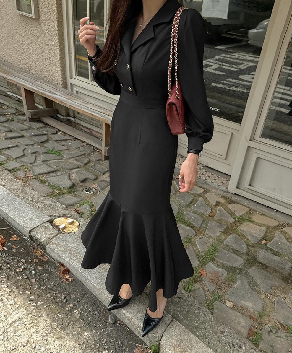 【dress】マーメイドフォーマルワンピース　N2694