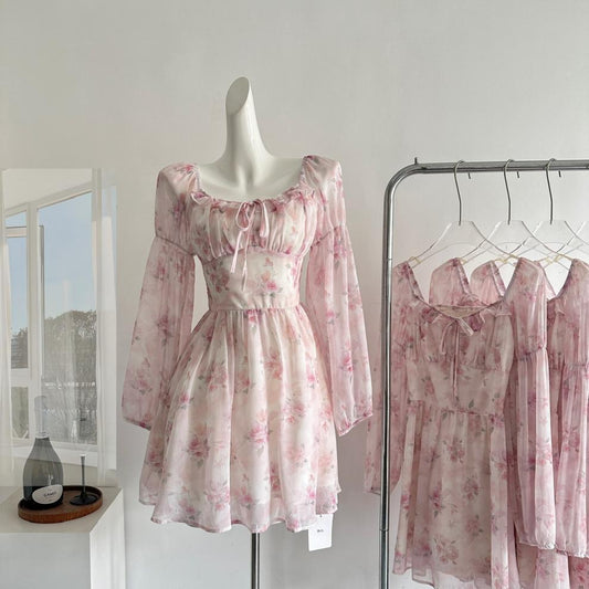 【dress】花柄ワンピース　M29626