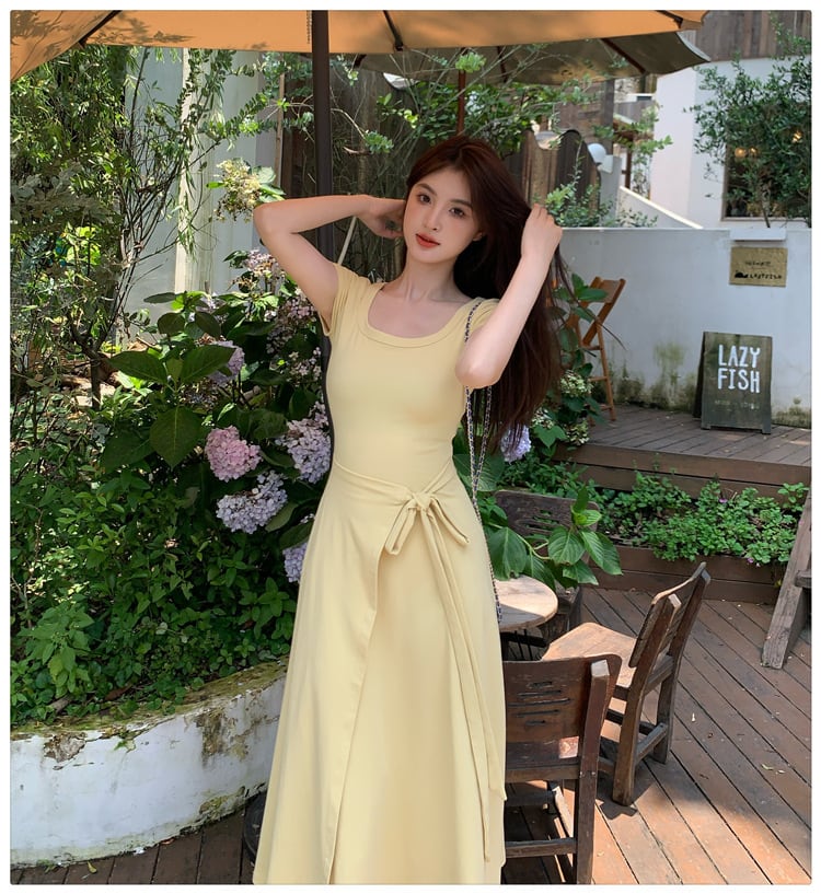 【dress】無地ワンピース　M24655