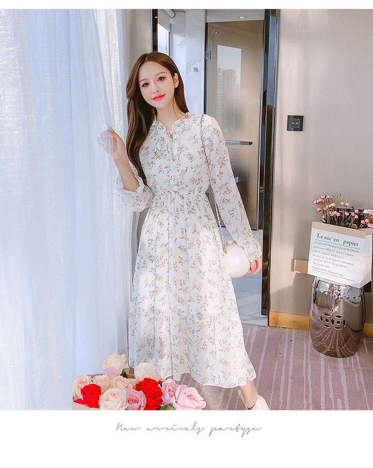 【dress】花柄ワンピース　M25347