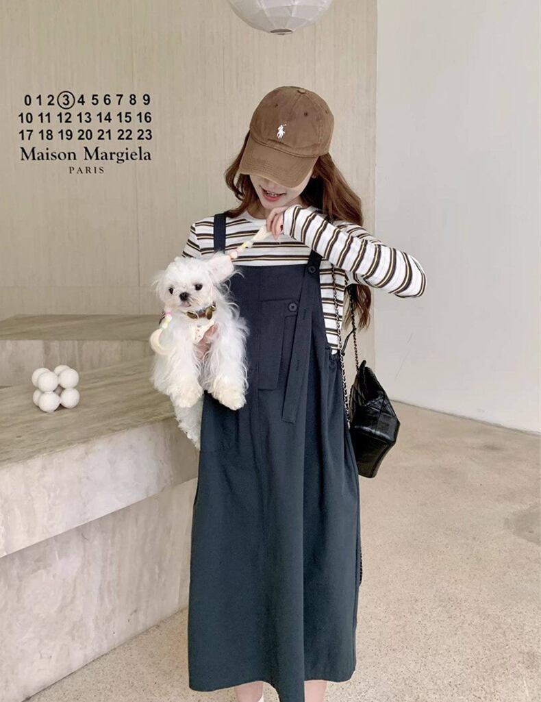 【dress】サロペットスカート Q8286