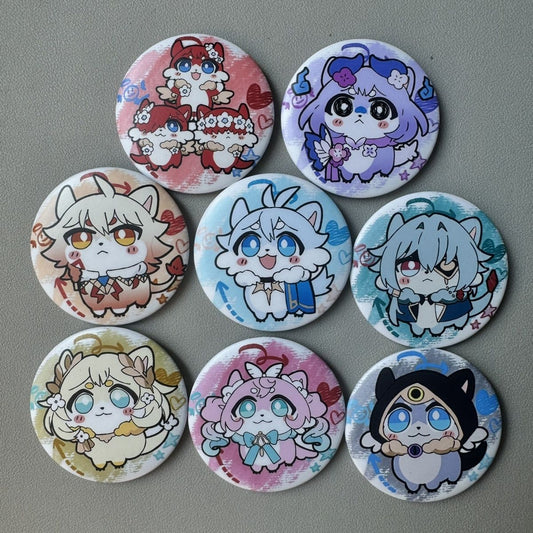 【GOODS】崩壊スターレイル キメラ セット 缶バッジ Q2233