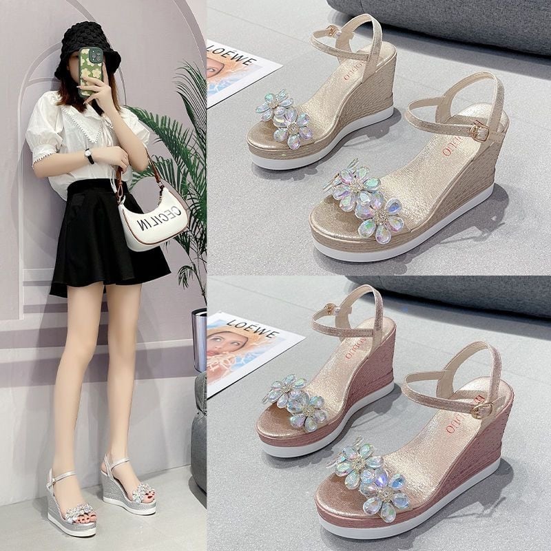 【Shoes】ウェッジヒールサンダル K0132