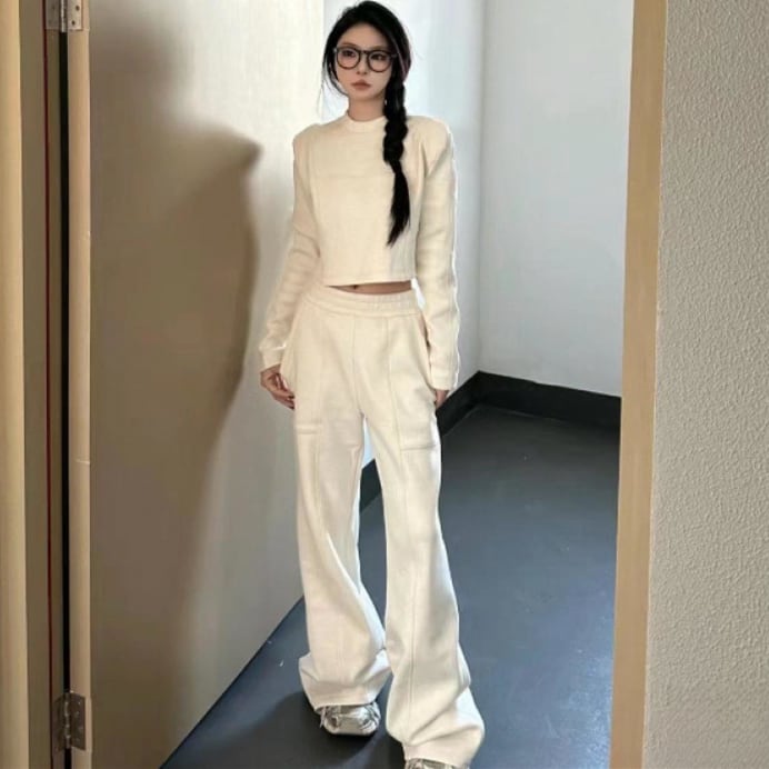 【set】薄手パーカー+ガウチョパンツ２点セットG20340