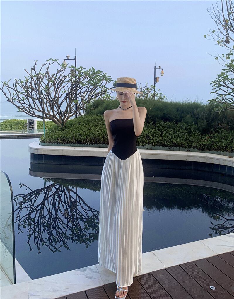 【dress】ギャザーベアトップワンピース G20116