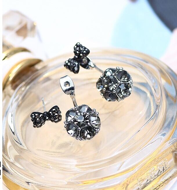 【小物】好感度UP 気質スウィートオシャレシンプル蝶結びピアスアクセサリー