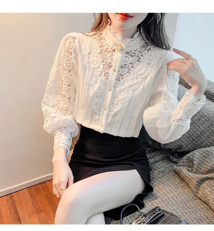 【tops】レースブラウス　M29073