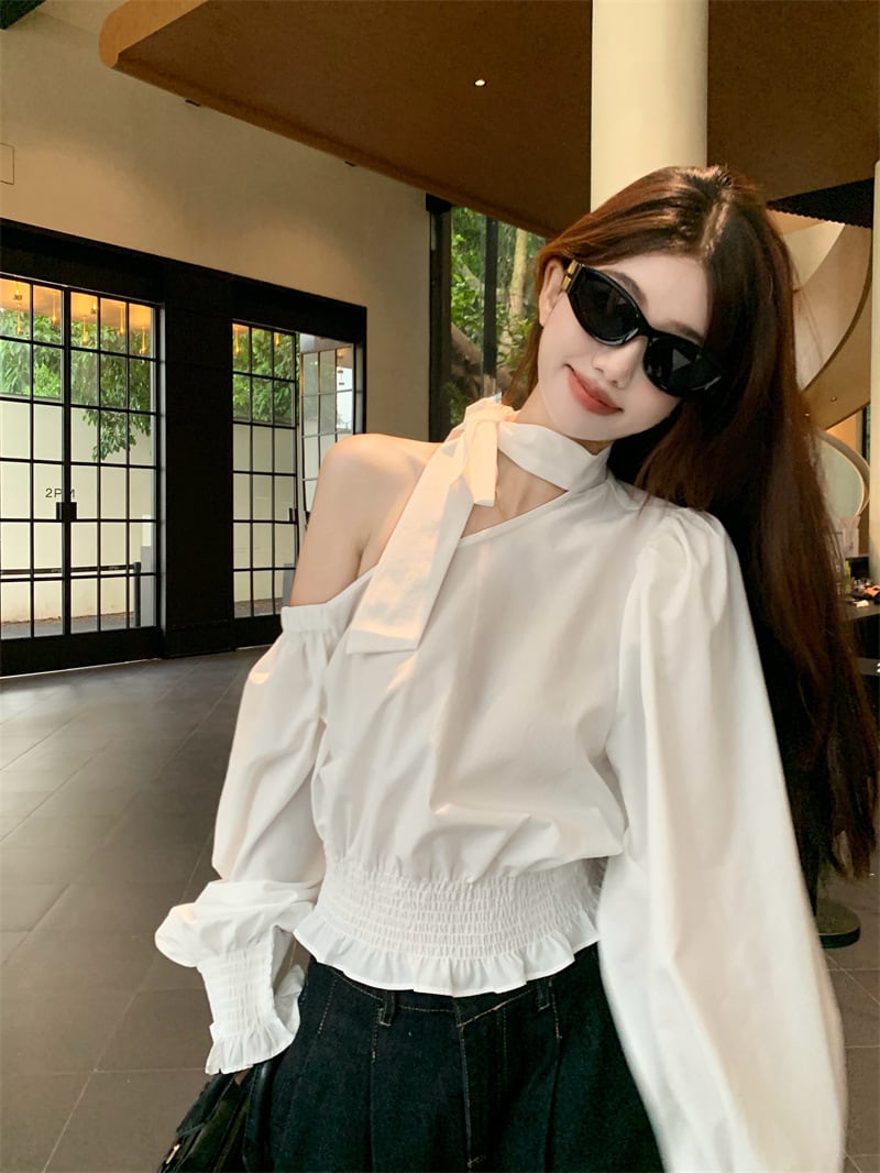 【tops】オフショルダートップス　M25543