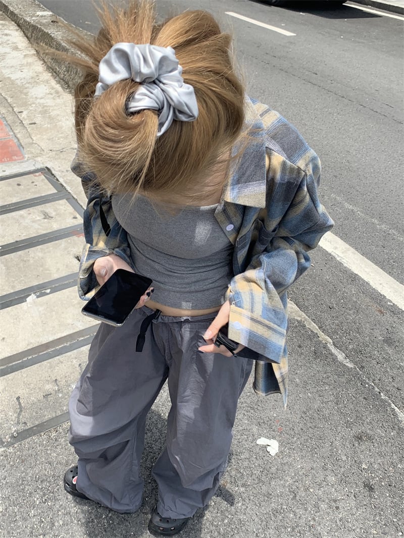 【tops】チェック柄シャツトップス　M25664