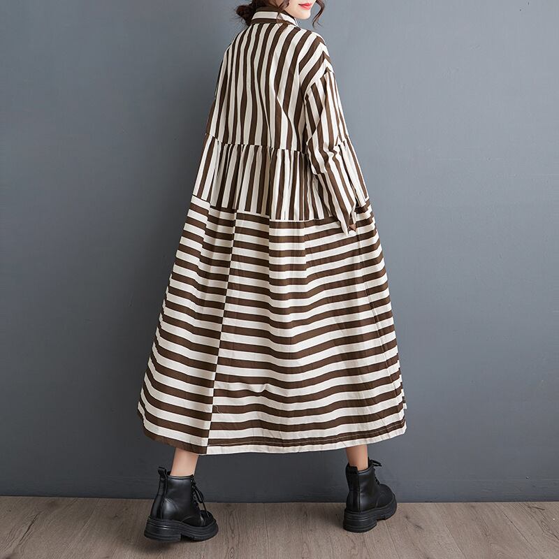 【dress】POLOネックシャツワンピース　M18947