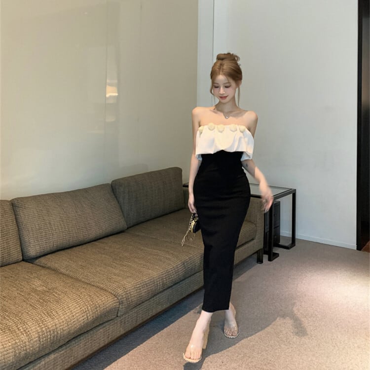【dress】ベアトップワンピース　M25092