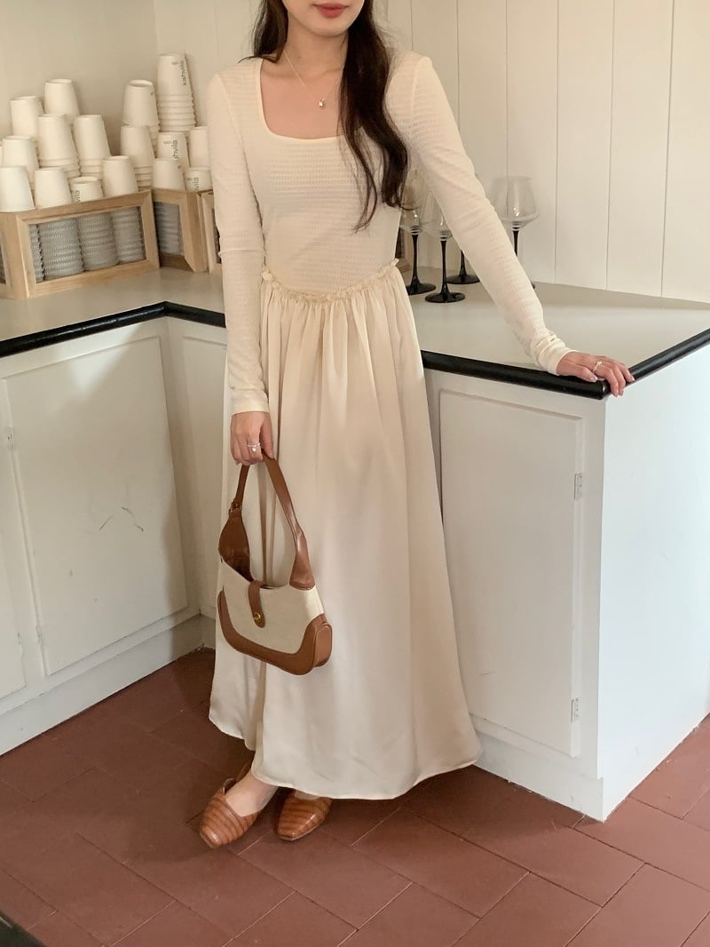 【dress】切り替えワンピース　M25711