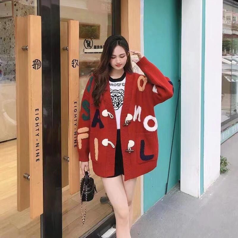 【outer】アウトポケットニットカーデ　M19174