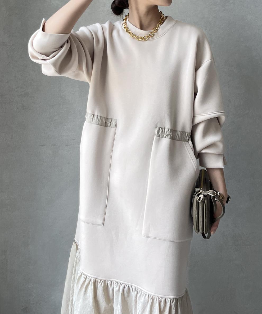 【dress】フレアドッキングカジュアルワンピース　N2899