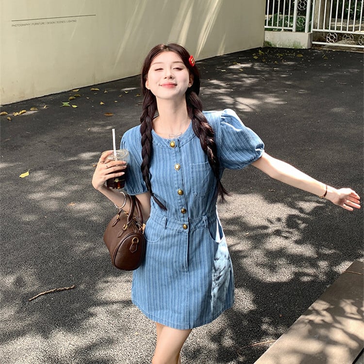 【dress】デニムワンピース　M24618