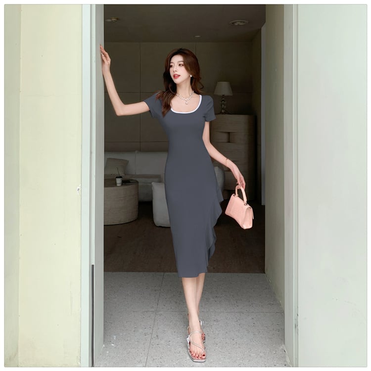 【dress】スリットワンピース　M25117