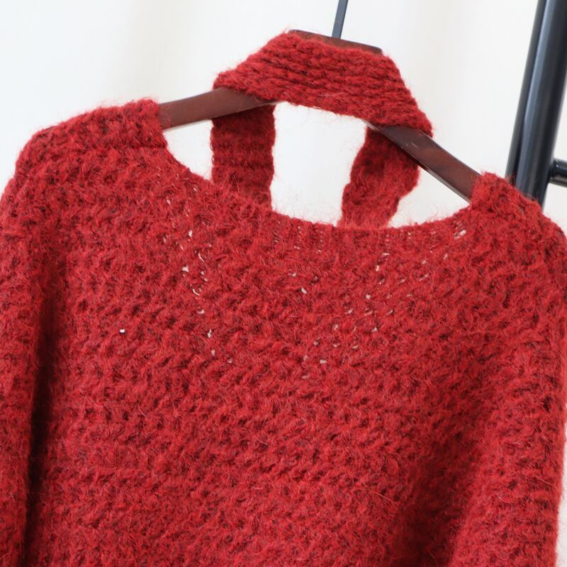 【tops】立体フラワーニットセーター　M28519