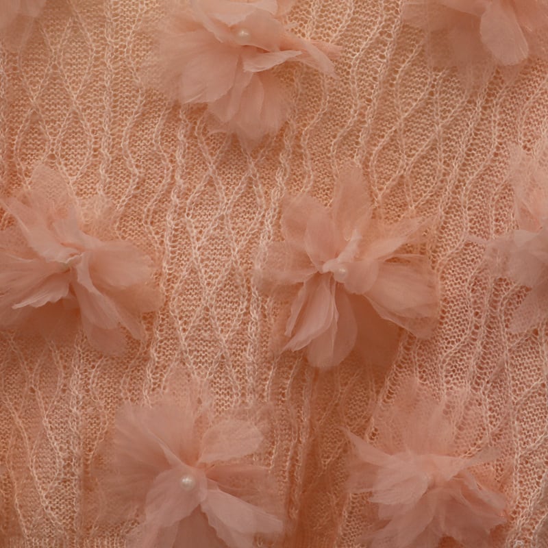 【tops】立体フラワーニットセーター　M26095