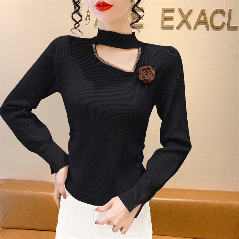 【tops】立体フラワーニットトップス　M27919