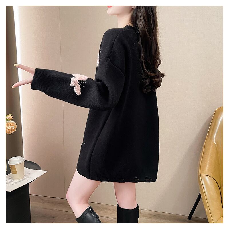 【tops】ジャカードニットセーター　M29170