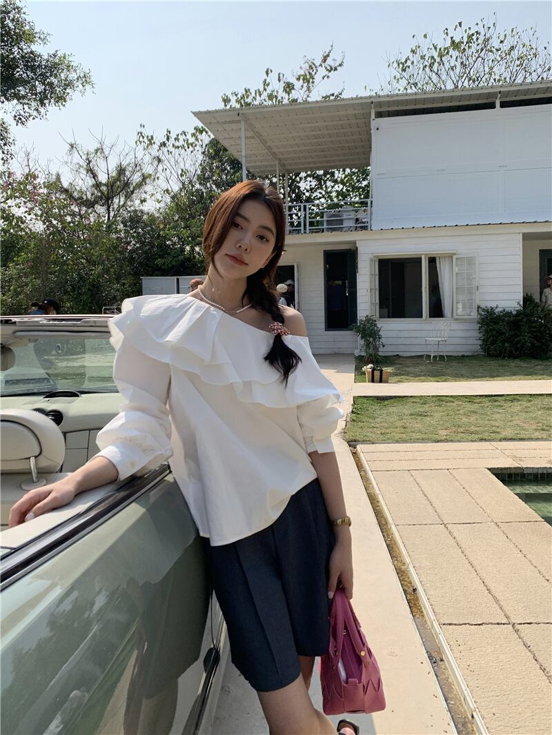 【tops】フリルブラウスG20469