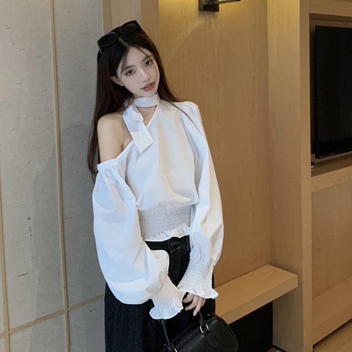【tops】オフショルダートップス　M25543