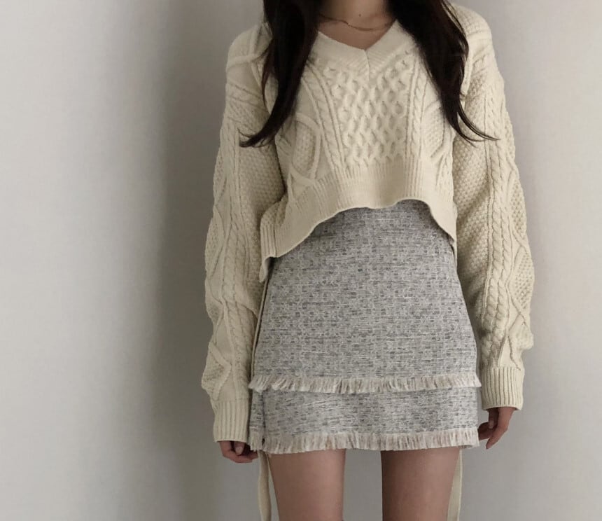 【tops】ニットセーター　M25602