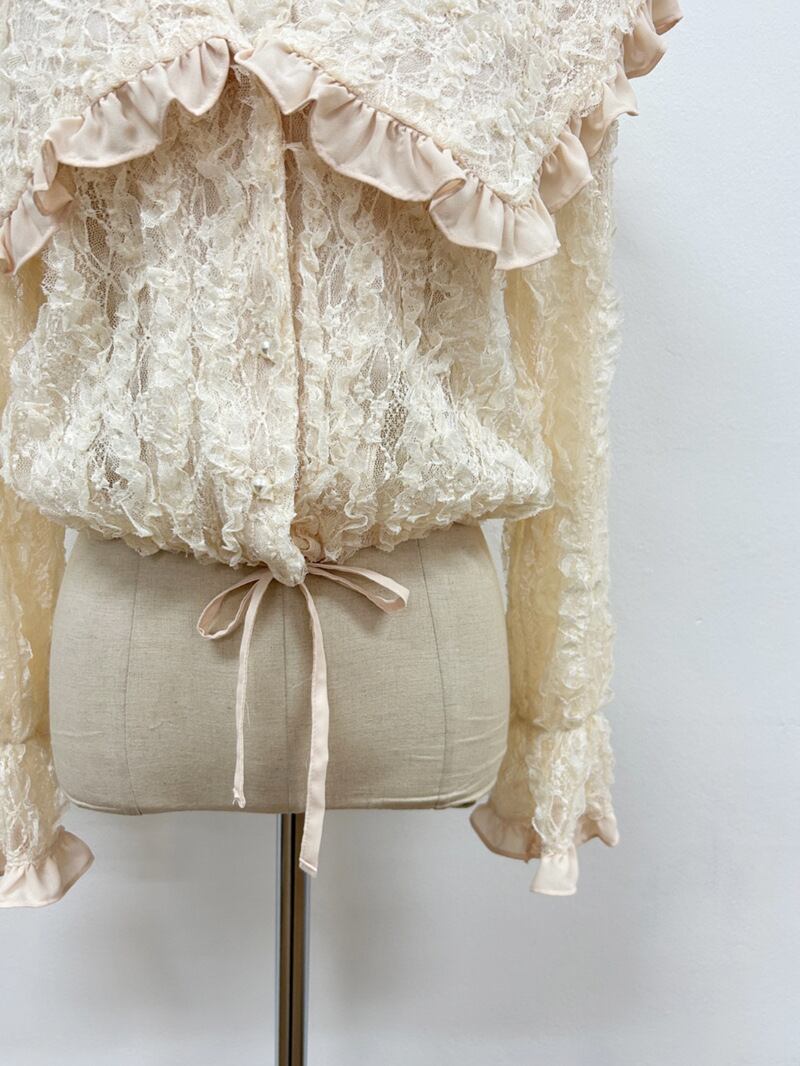 【tops】レースブラウス　M29580