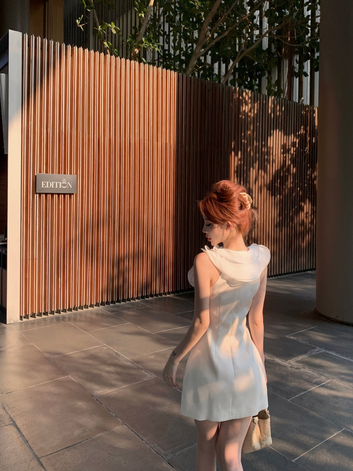 【dress】フリルノースリーブワンピース　M24008