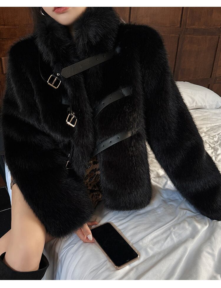 【outer】ファーショートコート　M27344