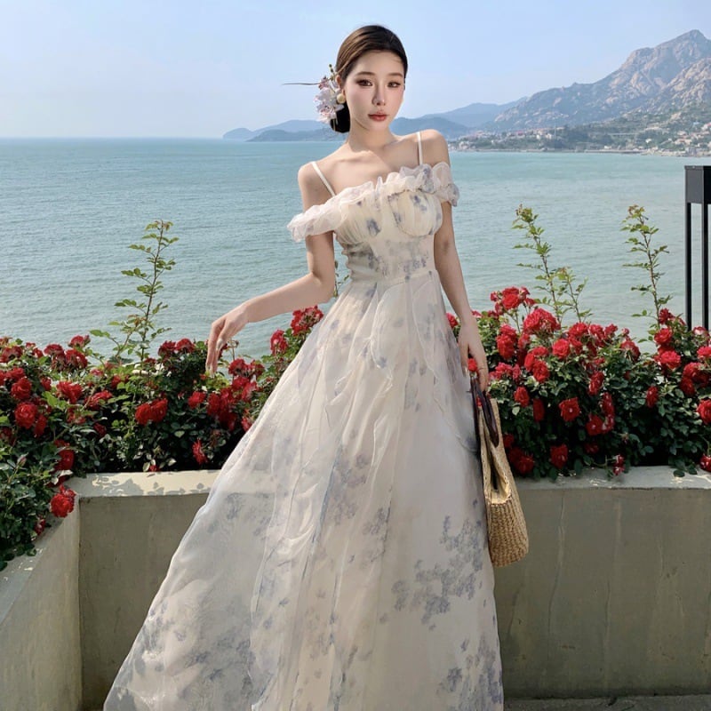 【dress】フリルキャミワンピース　M31465