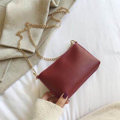 【小物】大活躍 高級感 ファッション定番無地肩掛け斜め掛けバッグ