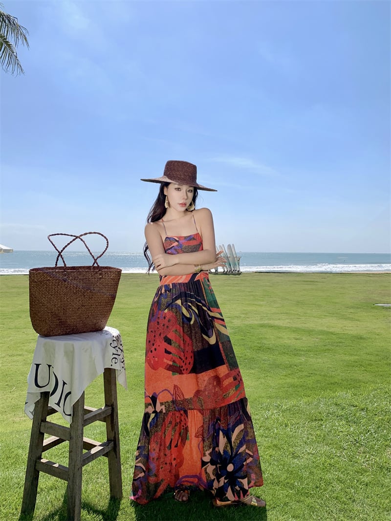 【dress】プリントキャミワンピース　M25211