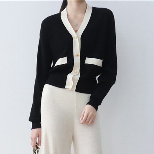 【outer】Vネックニットカーデ　M27234