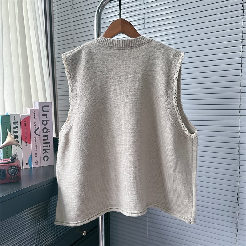 【tops】ニットベスト　M25588