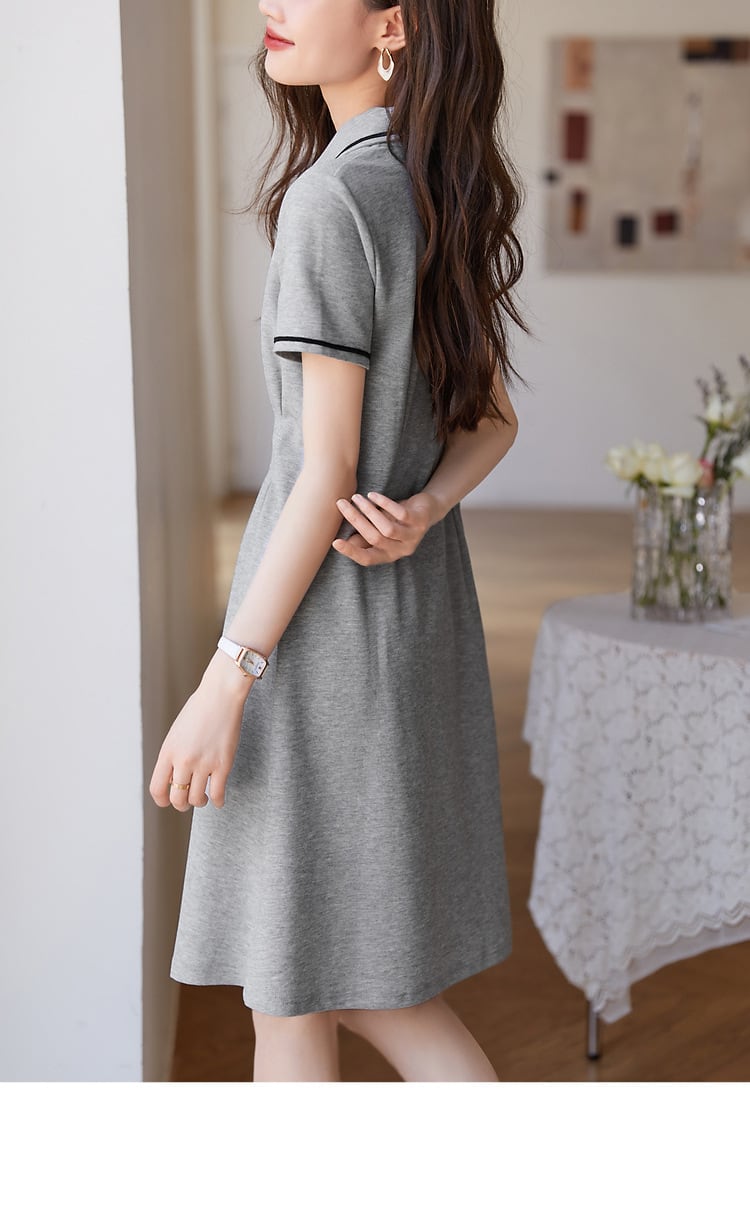 【dress】POLOネックワンピース G21543