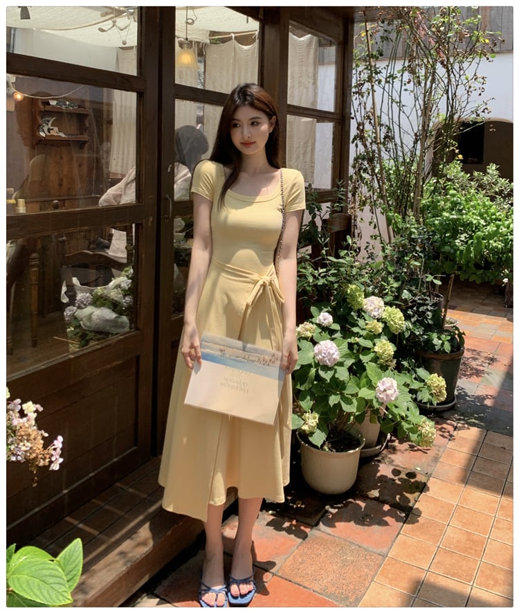 【dress】無地ワンピース　M24655