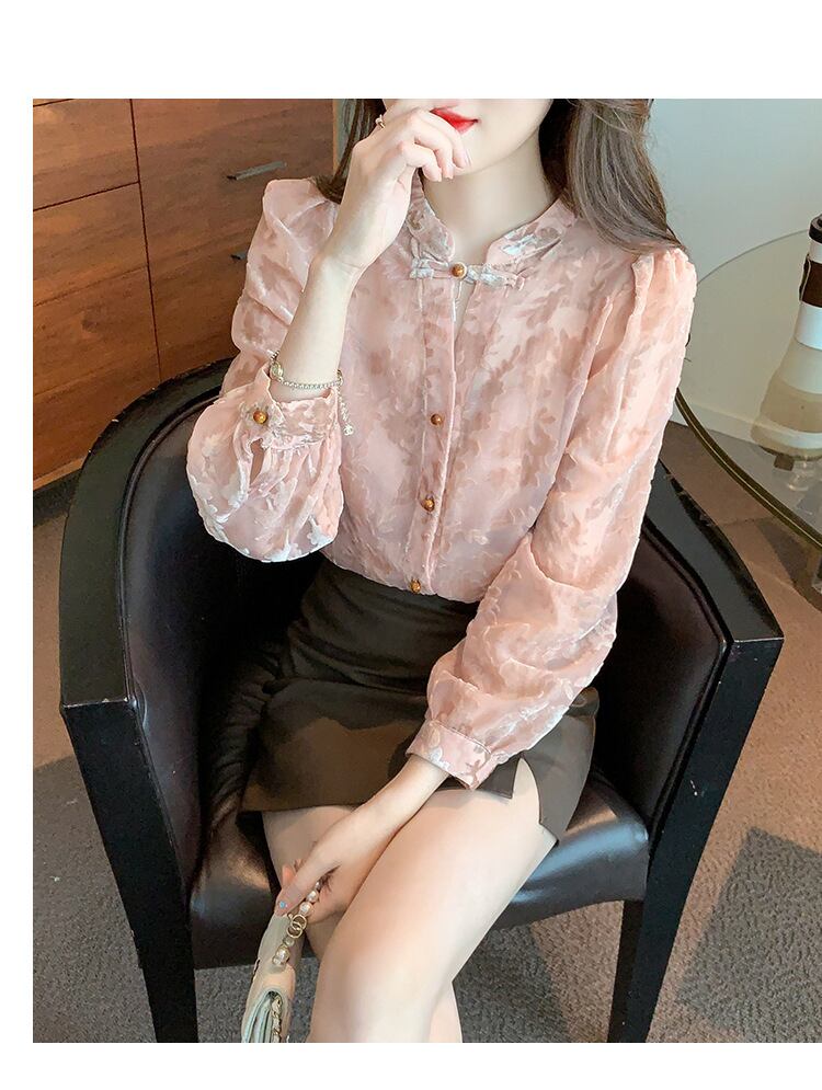 【tops】シャツブラウス　M29450