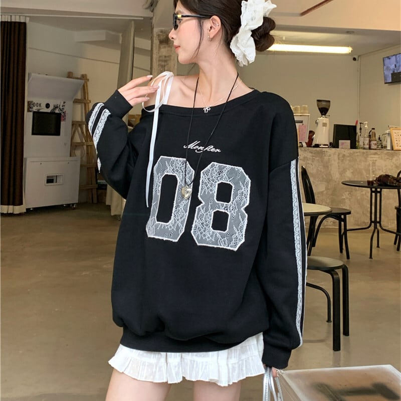 【tops】オフショルダープルオーバー　M26038