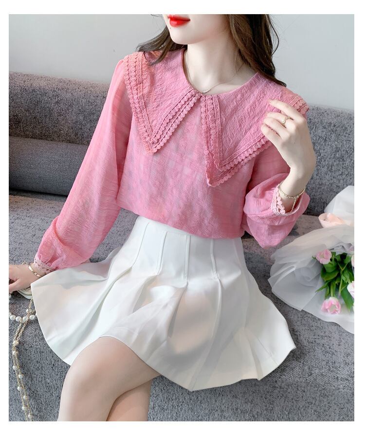 【tops】ドールカラーシャツトップス　M28616