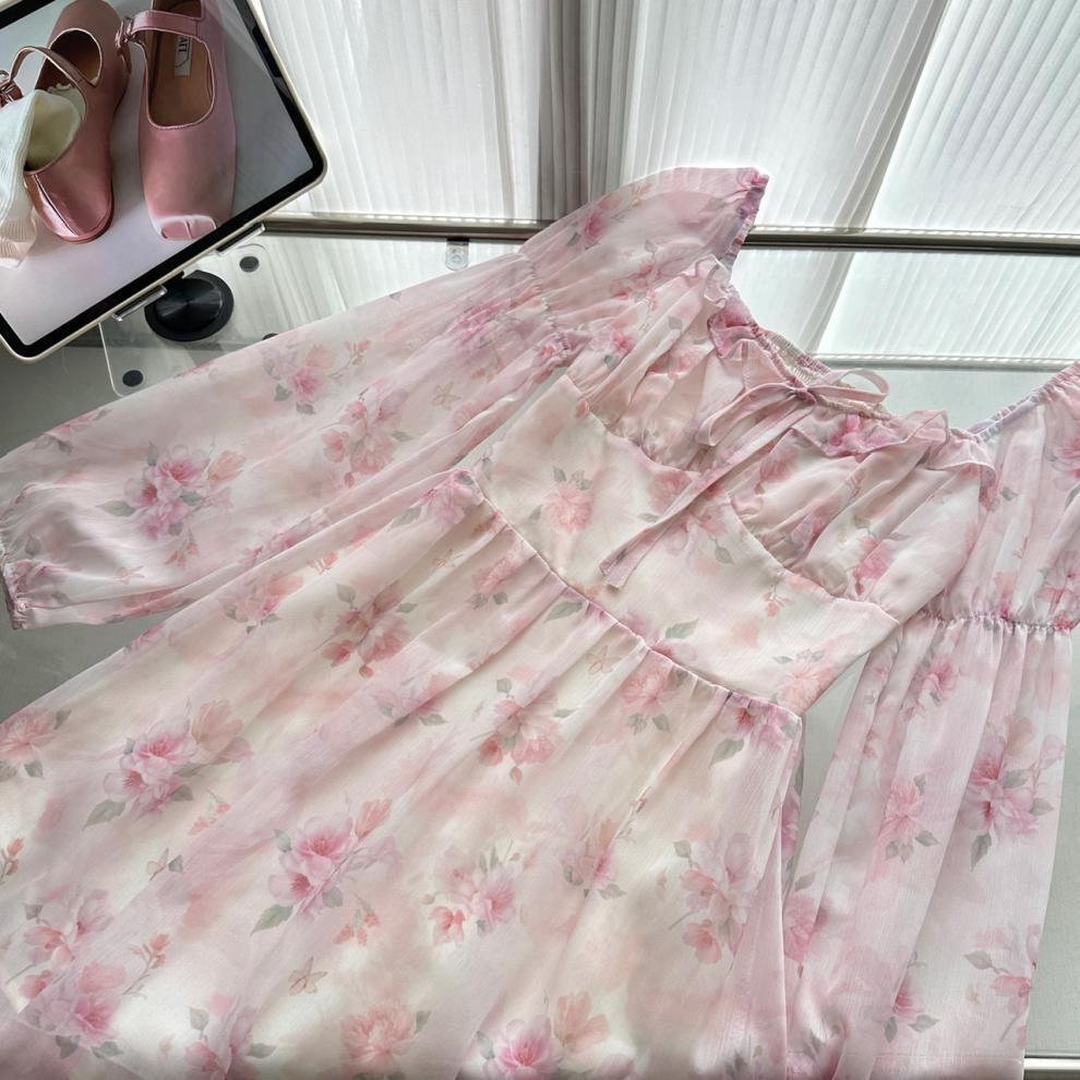 【dress】花柄ワンピース　M29626