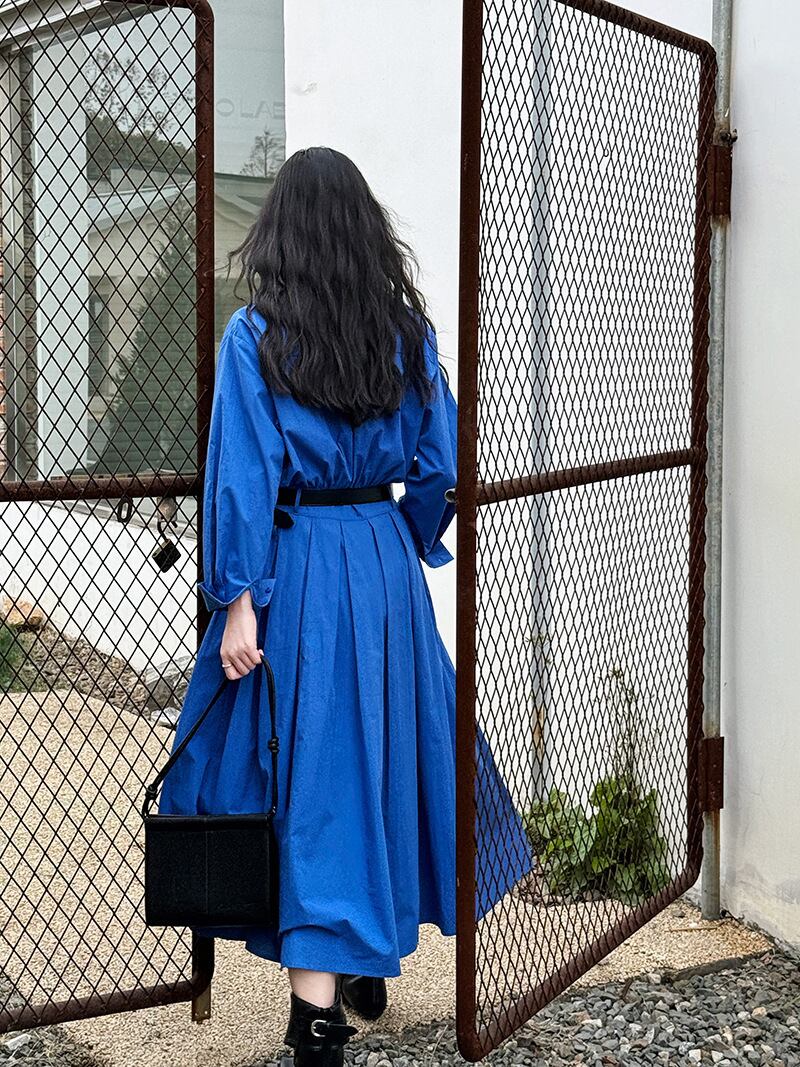 【dress】ポロネックシャツワンピースワンピース　N2966
