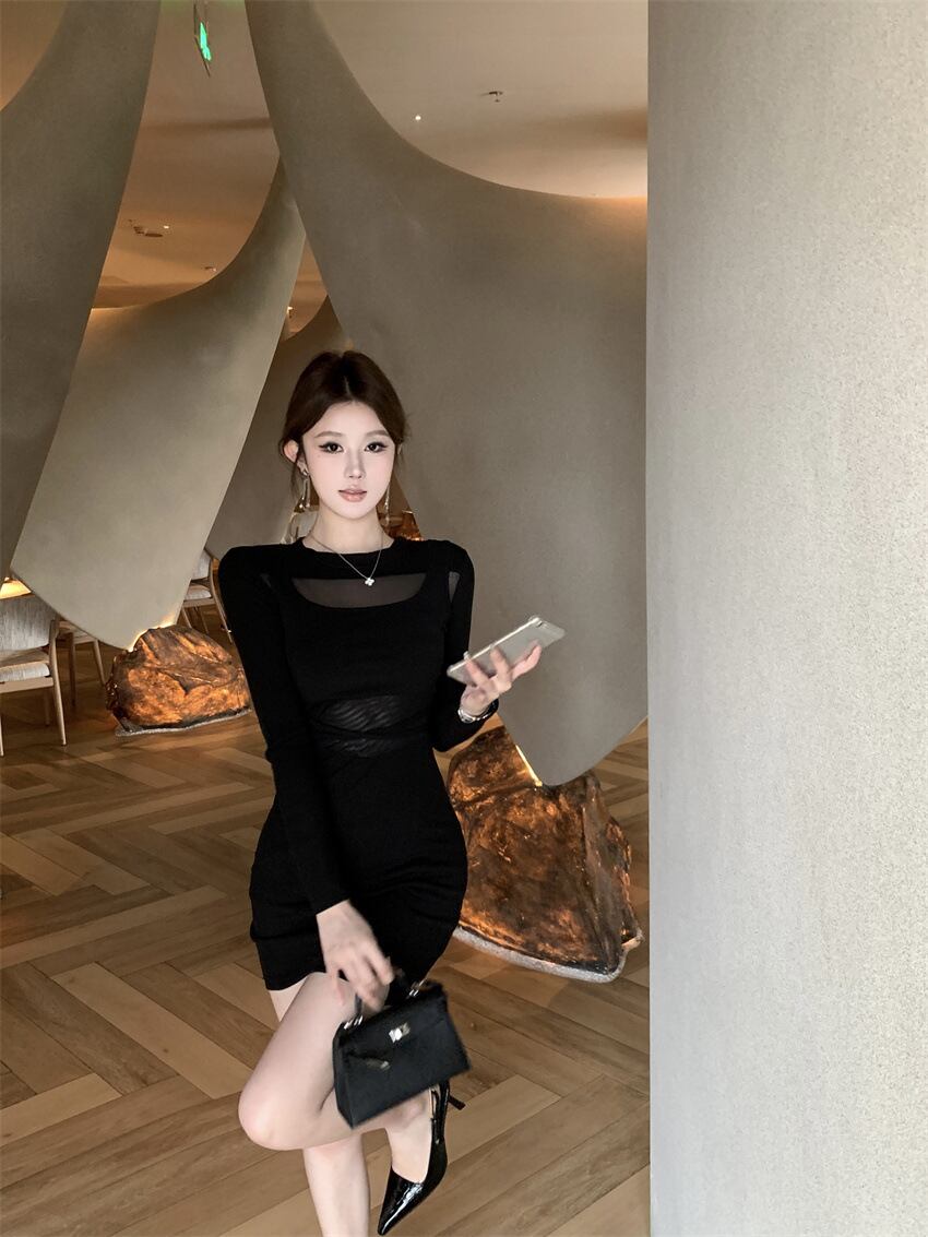 【dress】チュールドッキングワンピース　M28287