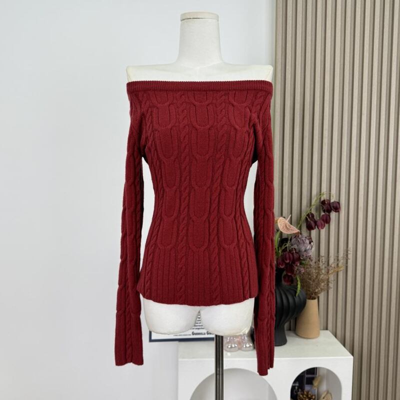 【tops】2wayニットトップス Q7620