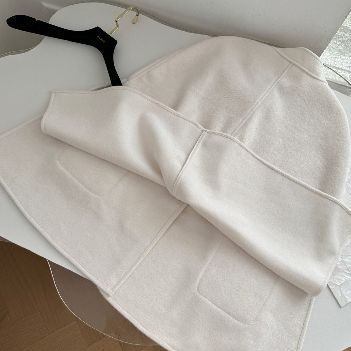 【outer】ポケファーケープコート　M27597