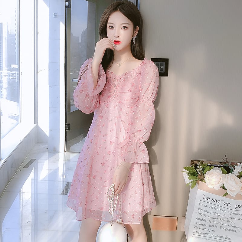 【dress】デートワンピース　M25356