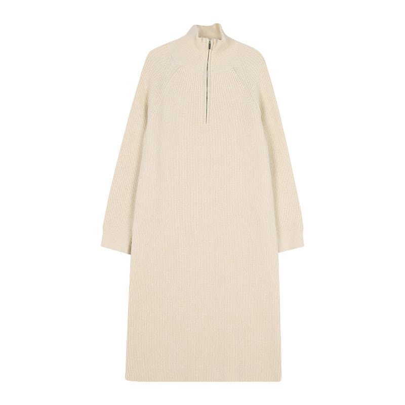 【dress】ファスナーニットワンピース　M27224