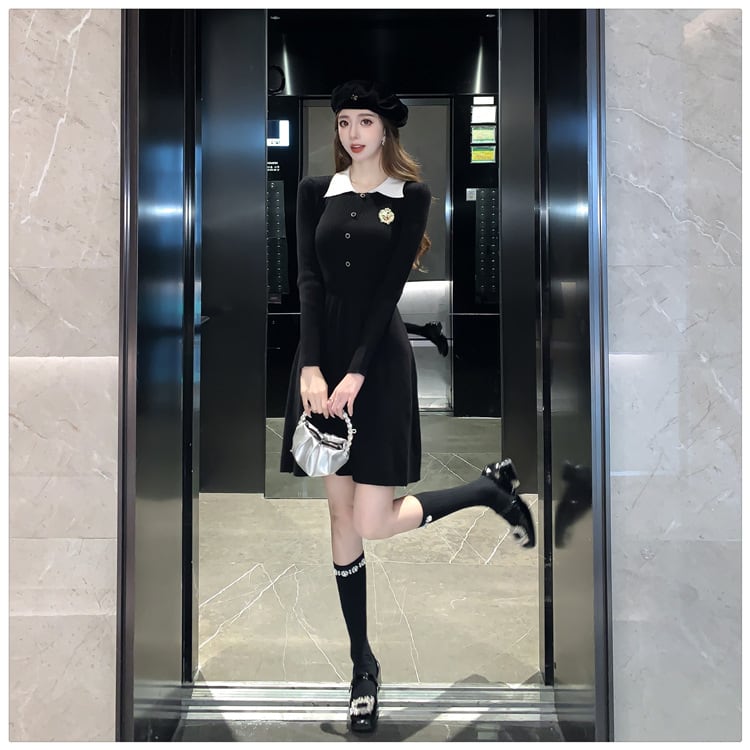 【dress】ニットワンピース　M26354